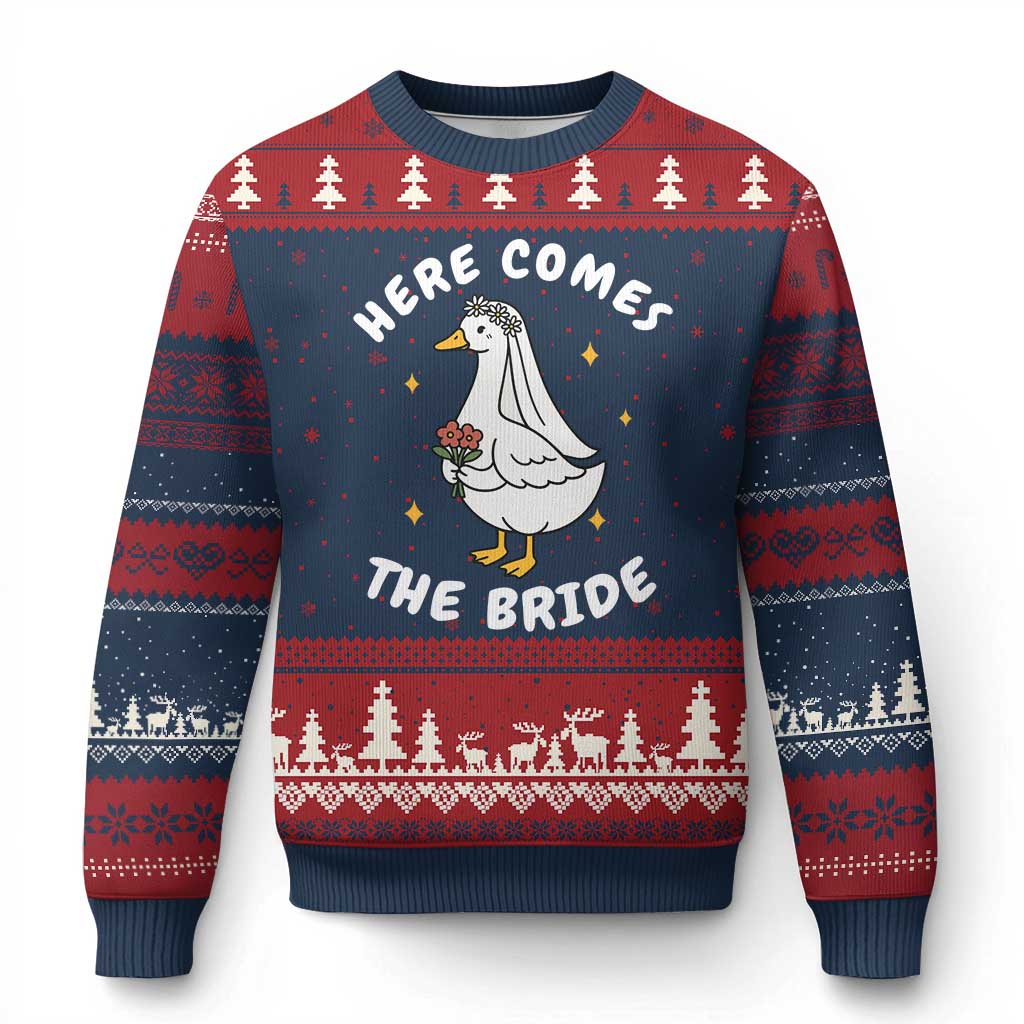 Silly Goose Bride Ugly Christmas Sweater Funny Goose Lovers - Wonder Print Shop