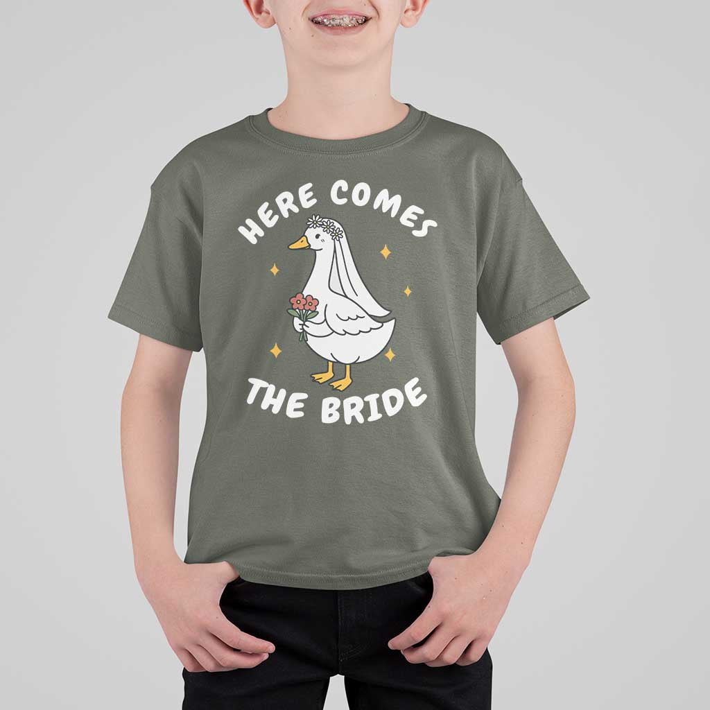 Silly Goose Bride T Shirt For Kid Funny Goose Lovers - Wonder Print Shop