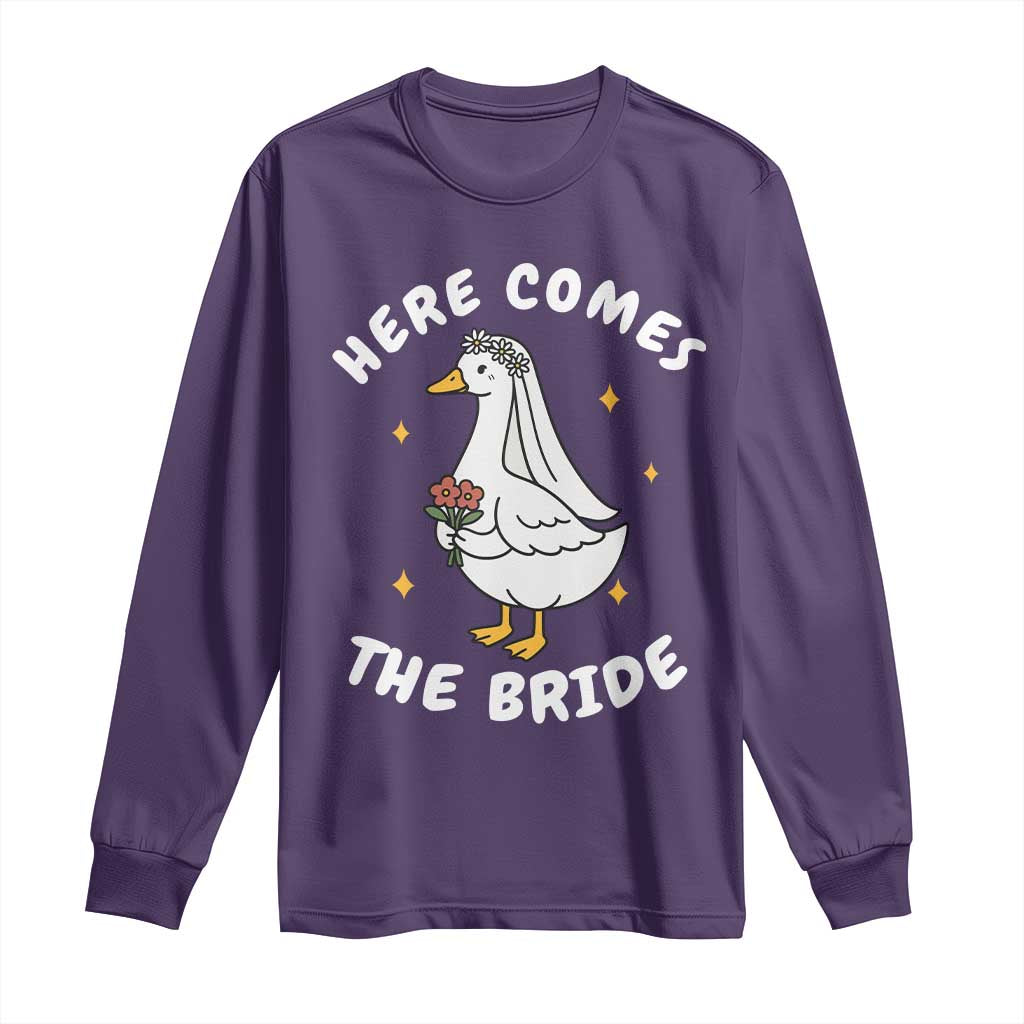 Silly Goose Bride Long Sleeve Shirt Funny Goose Lovers - Wonder Print Shop