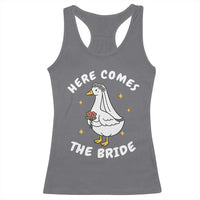 Silly Goose Bride Racerback Tank Top Funny Goose Lovers - Wonder Print Shop