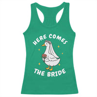 Silly Goose Bride Racerback Tank Top Funny Goose Lovers - Wonder Print Shop
