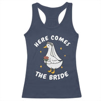 Silly Goose Bride Racerback Tank Top Funny Goose Lovers - Wonder Print Shop