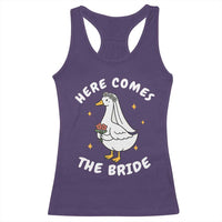 Silly Goose Bride Racerback Tank Top Funny Goose Lovers - Wonder Print Shop