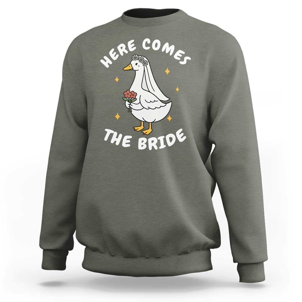Silly Goose Bride Sweatshirt Funny Goose Lovers - Wonder Print Shop