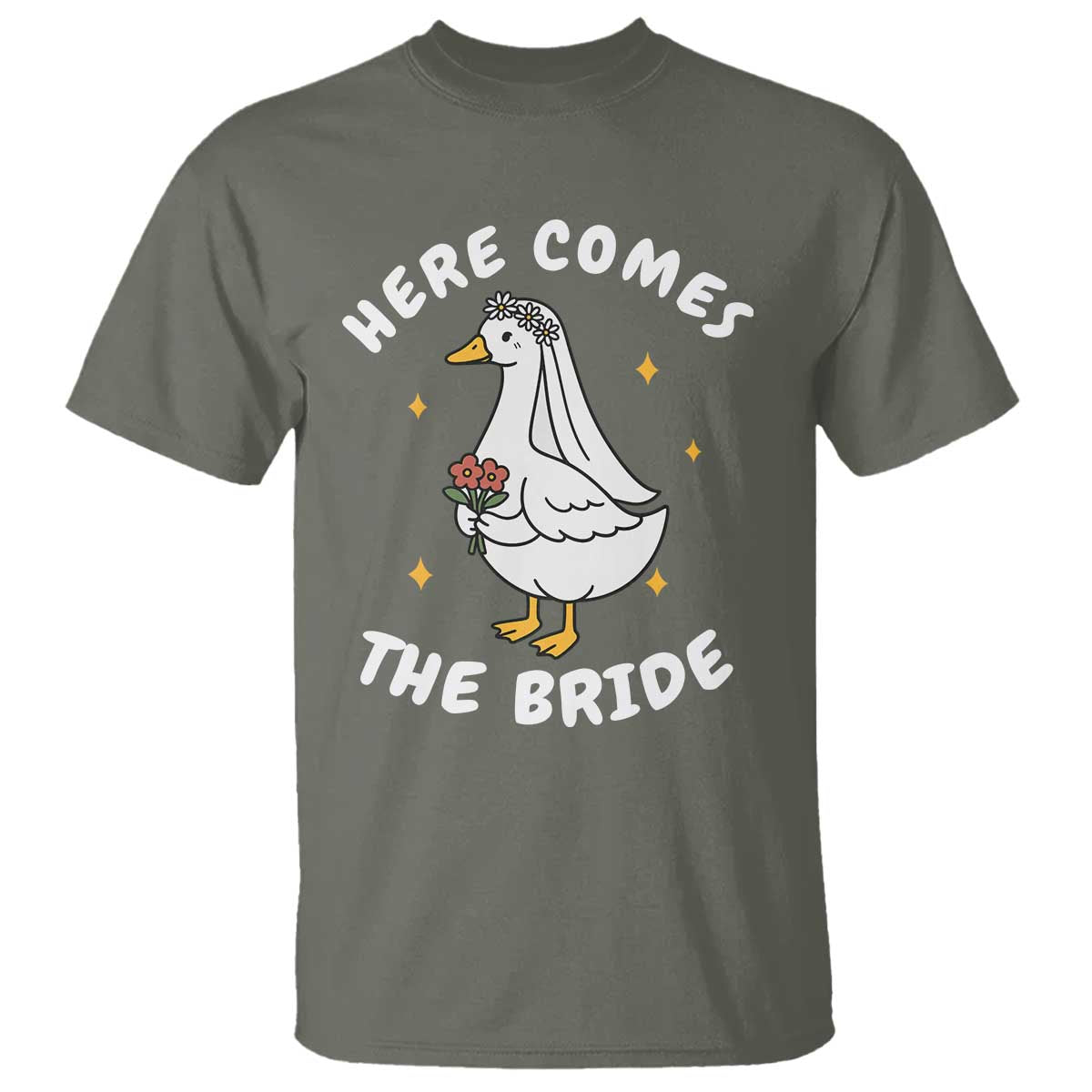 Silly Goose Bride T Shirt Funny Goose Lovers - Wonder Print Shop