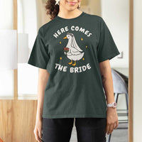 Silly Goose Bride T Shirt For Women Funny Goose Lovers - Wonder Print Shop
