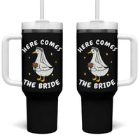 Silly Goose Bride Tumbler With Handle Funny Goose Lovers - Wonder Print Shop