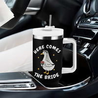 Silly Goose Bride Tumbler With Handle Funny Goose Lovers - Wonder Print Shop