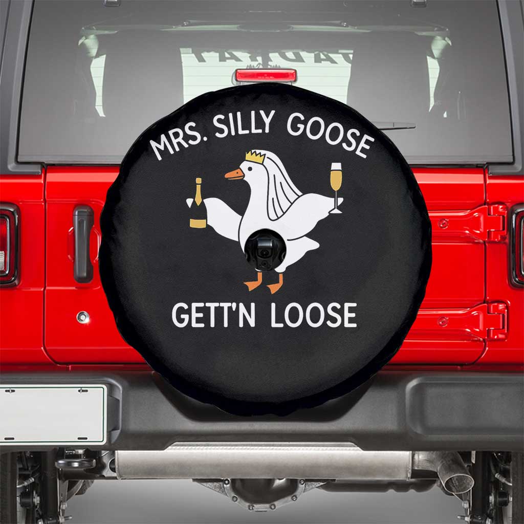 Mrs. Silly Goose Bride Spare Tire Cover Funny Goose Lovers - Wonder Print Shop