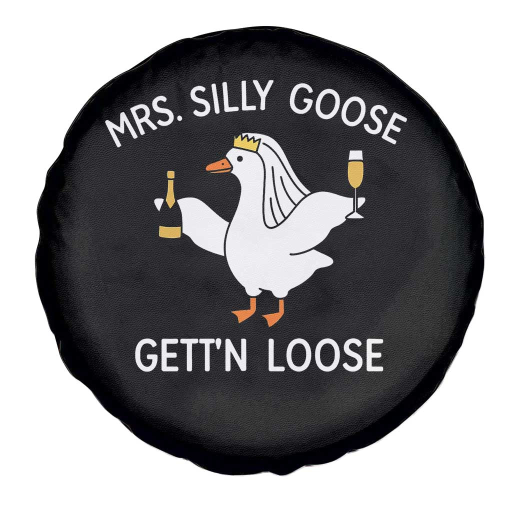 Mrs. Silly Goose Bride Spare Tire Cover Funny Goose Lovers - Wonder Print Shop