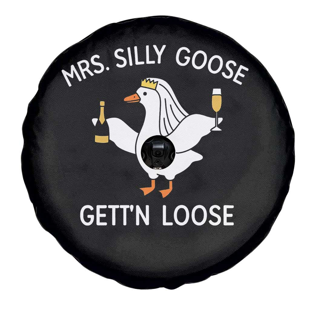 Mrs. Silly Goose Bride Spare Tire Cover Funny Goose Lovers - Wonder Print Shop