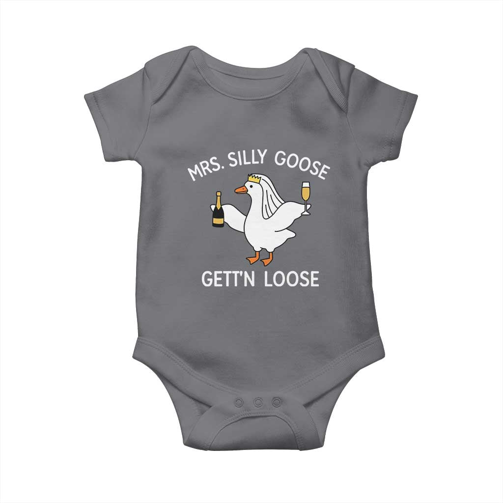 Mrs. Silly Goose Bride Baby Onesie Funny Goose Lovers - Wonder Print Shop