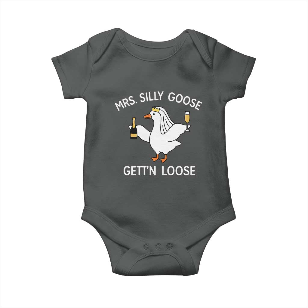 Mrs. Silly Goose Bride Baby Onesie Funny Goose Lovers - Wonder Print Shop