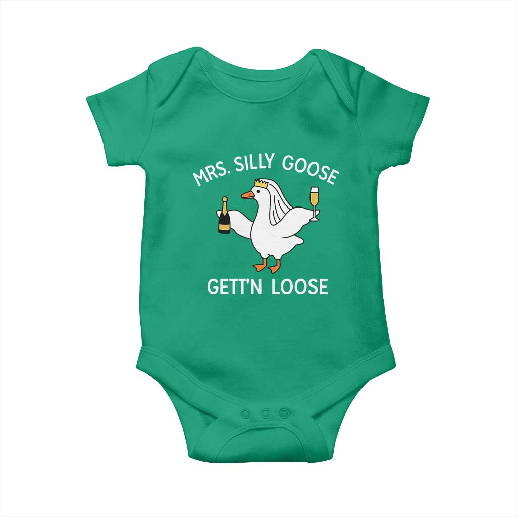 Mrs. Silly Goose Bride Baby Onesie Funny Goose Lovers - Wonder Print Shop