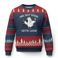 Mrs. Silly Goose Bride Ugly Christmas Sweater Funny Goose Lovers - Wonder Print Shop