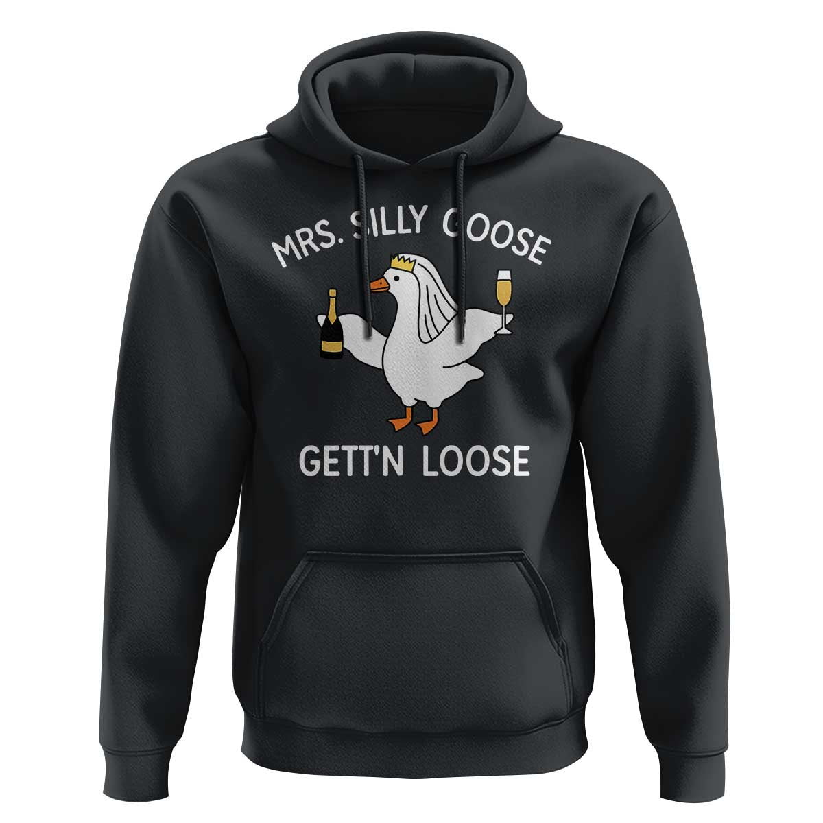 Mrs. Silly Goose Bride Hoodie Funny Goose Lovers - Wonder Print Shop