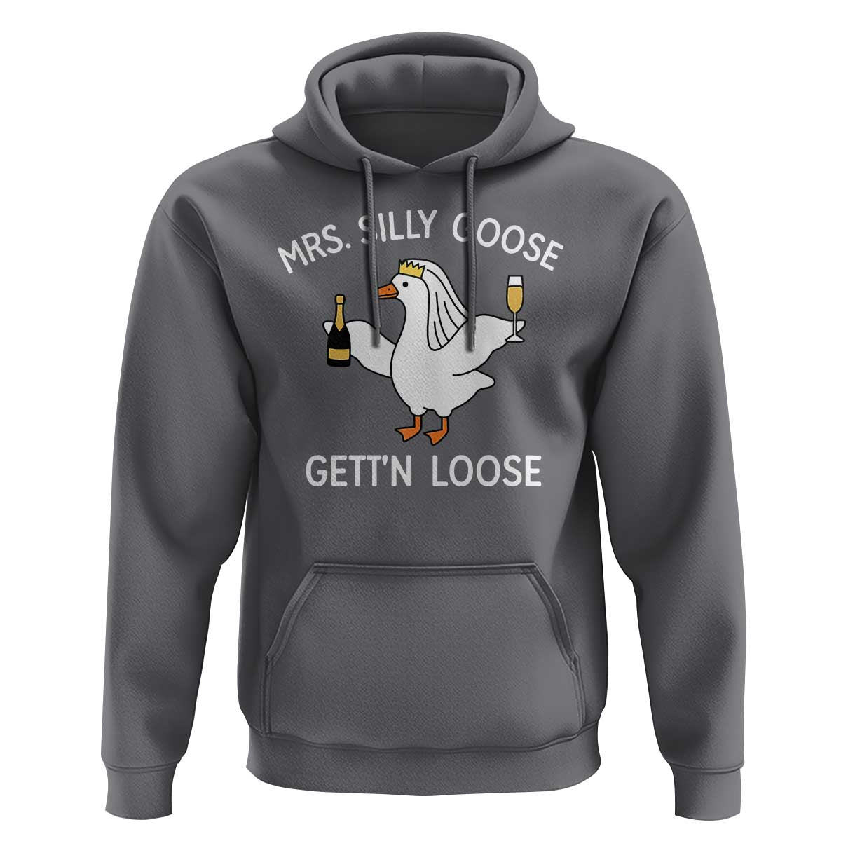 Mrs. Silly Goose Bride Hoodie Funny Goose Lovers - Wonder Print Shop