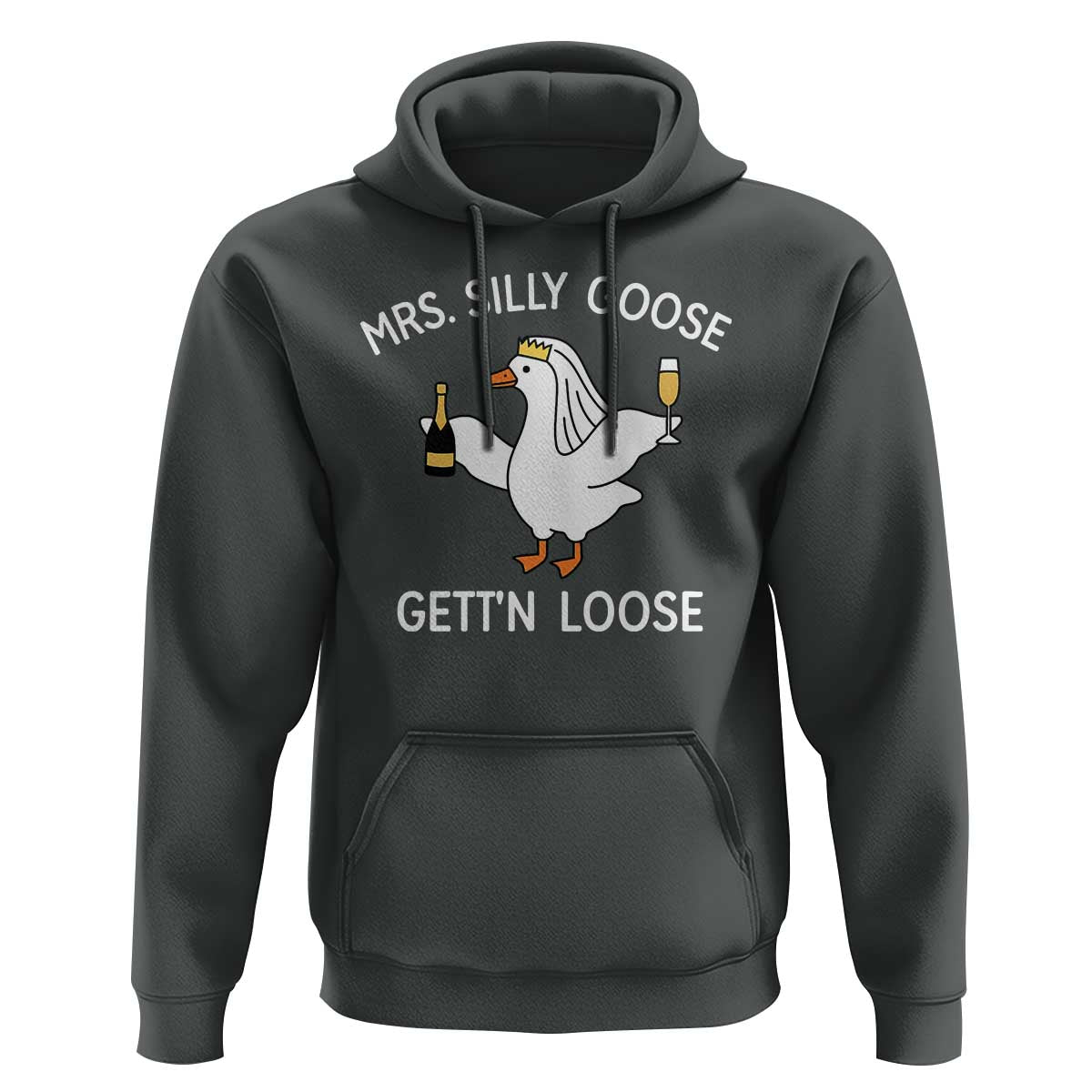 Mrs. Silly Goose Bride Hoodie Funny Goose Lovers - Wonder Print Shop