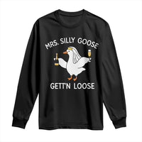 Mrs. Silly Goose Bride Long Sleeve Shirt Funny Goose Lovers - Wonder Print Shop