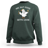 Mrs. Silly Goose Bride Sweatshirt Funny Goose Lovers - Wonder Print Shop