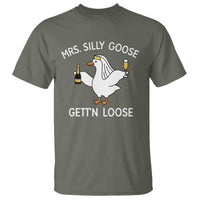 Mrs. Silly Goose Bride T Shirt Funny Goose Lovers - Wonder Print Shop