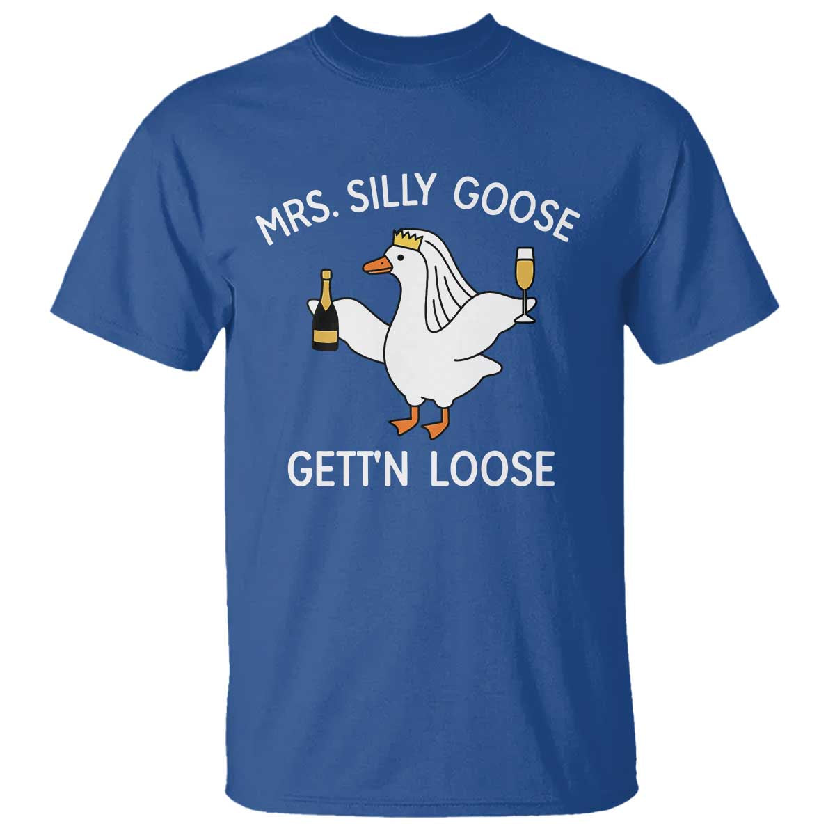 Mrs. Silly Goose Bride T Shirt Funny Goose Lovers - Wonder Print Shop