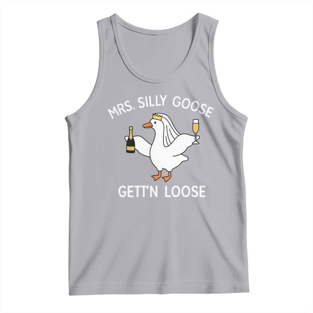 Mrs. Silly Goose Bride Tank Top Funny Goose Lovers - Wonder Print Shop