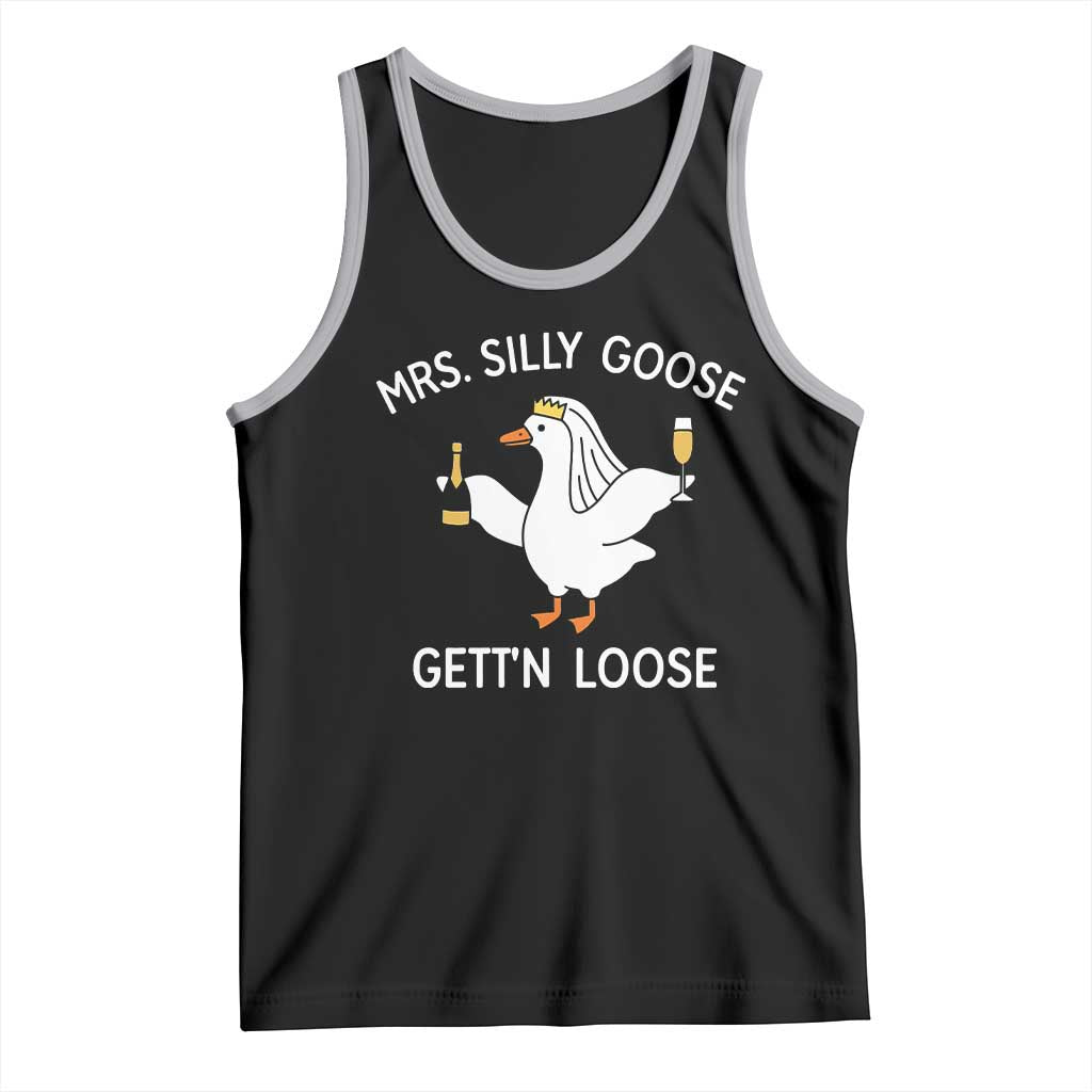 Mrs. Silly Goose Bride Tank Top Funny Goose Lovers - Wonder Print Shop