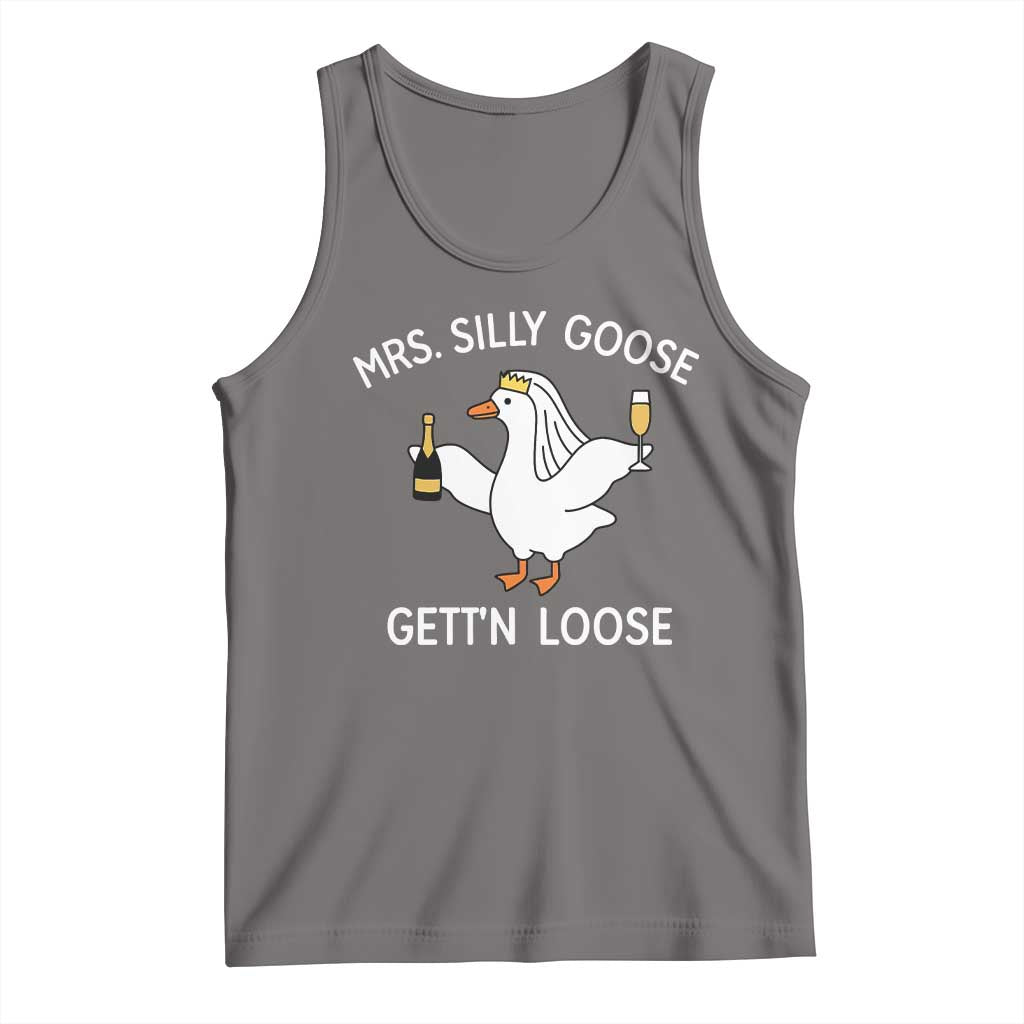 Mrs. Silly Goose Bride Tank Top Funny Goose Lovers - Wonder Print Shop
