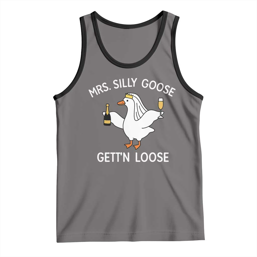 Mrs. Silly Goose Bride Tank Top Funny Goose Lovers - Wonder Print Shop