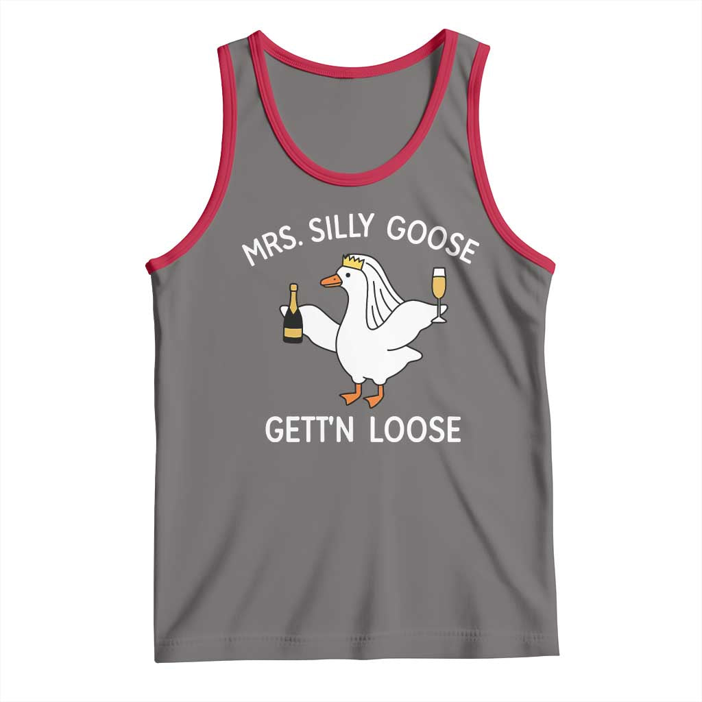 Mrs. Silly Goose Bride Tank Top Funny Goose Lovers - Wonder Print Shop