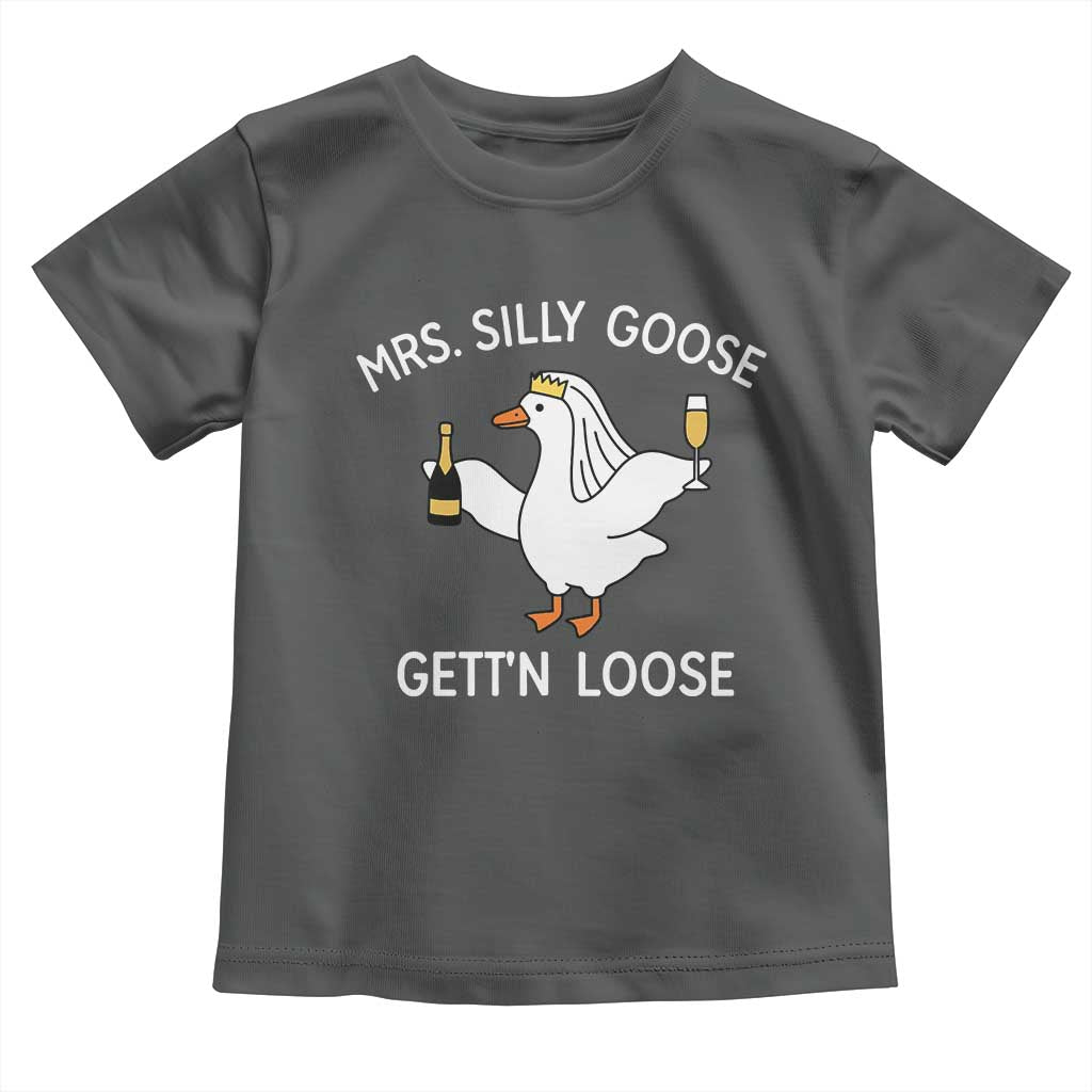 Mrs. Silly Goose Bride Toddler T Shirt Funny Goose Lovers - Wonder Print Shop