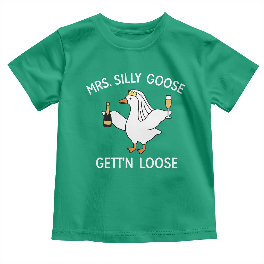 Mrs. Silly Goose Bride Toddler T Shirt Funny Goose Lovers - Wonder Print Shop