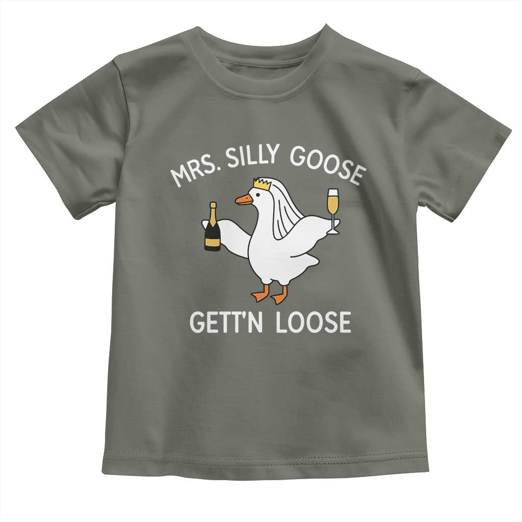 Mrs. Silly Goose Bride Toddler T Shirt Funny Goose Lovers - Wonder Print Shop