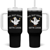 Mrs. Silly Goose Bride Tumbler With Handle Funny Goose Lovers - Wonder Print Shop