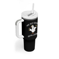 Mrs. Silly Goose Bride Tumbler With Handle Funny Goose Lovers - Wonder Print Shop