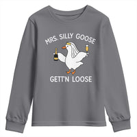 Mrs. Silly Goose Bride Youth Sweatshirt Funny Goose Lovers - Wonder Print Shop