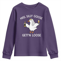 Mrs. Silly Goose Bride Youth Sweatshirt Funny Goose Lovers - Wonder Print Shop