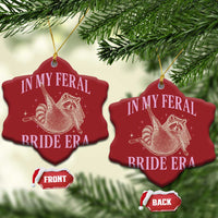 In My Feral Bride Era Christmas Ornament Funny Raccoon - Wonder Print Shop