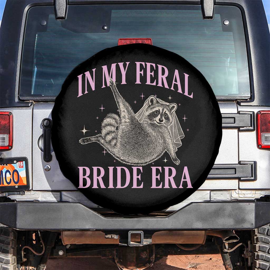 In My Feral Bride Era Spare Tire Cover Funny Raccoon - Wonder Print Shop