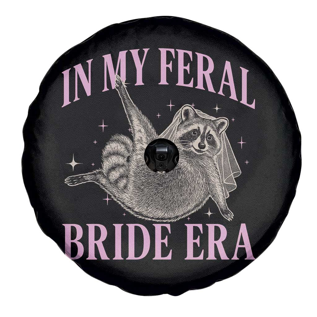 In My Feral Bride Era Spare Tire Cover Funny Raccoon - Wonder Print Shop