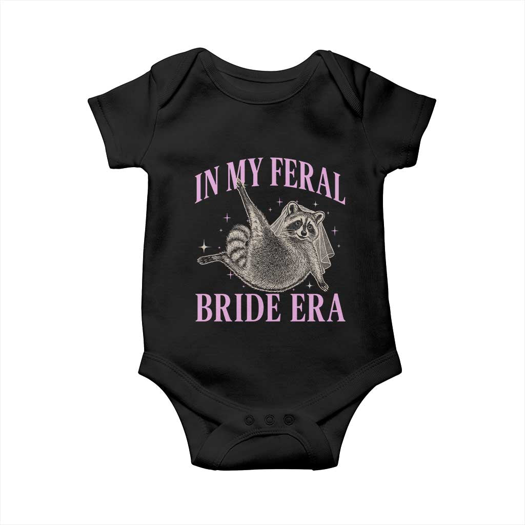 In My Feral Bride Era Baby Onesie Funny Raccoon - Wonder Print Shop