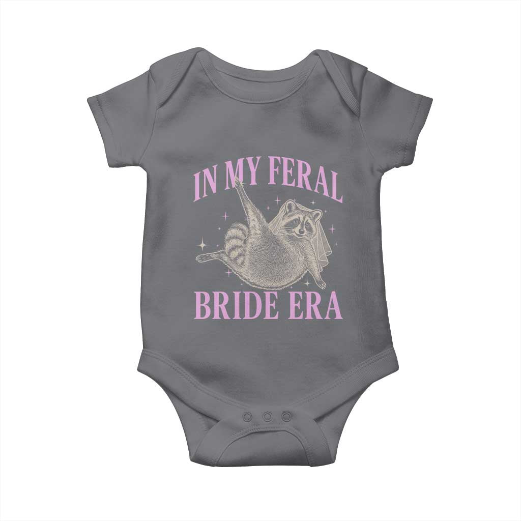 In My Feral Bride Era Baby Onesie Funny Raccoon - Wonder Print Shop
