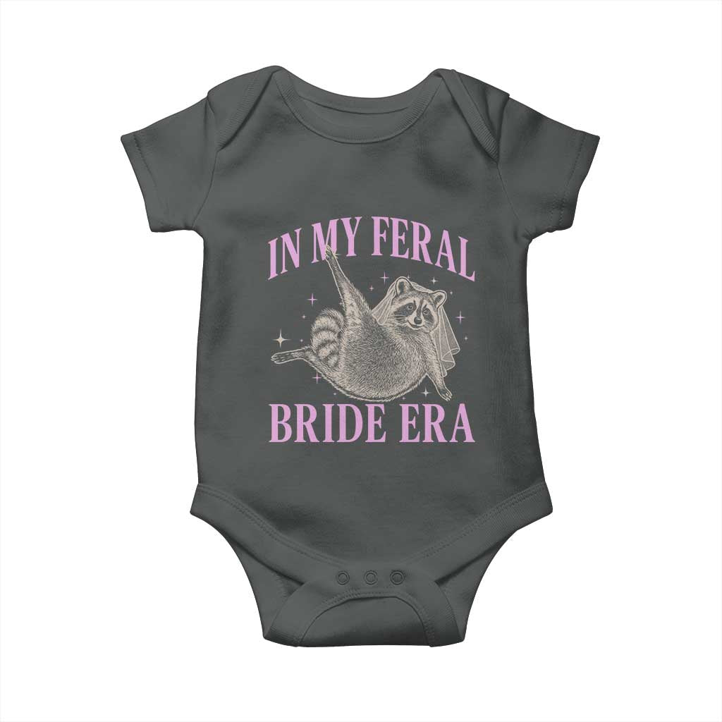 In My Feral Bride Era Baby Onesie Funny Raccoon - Wonder Print Shop