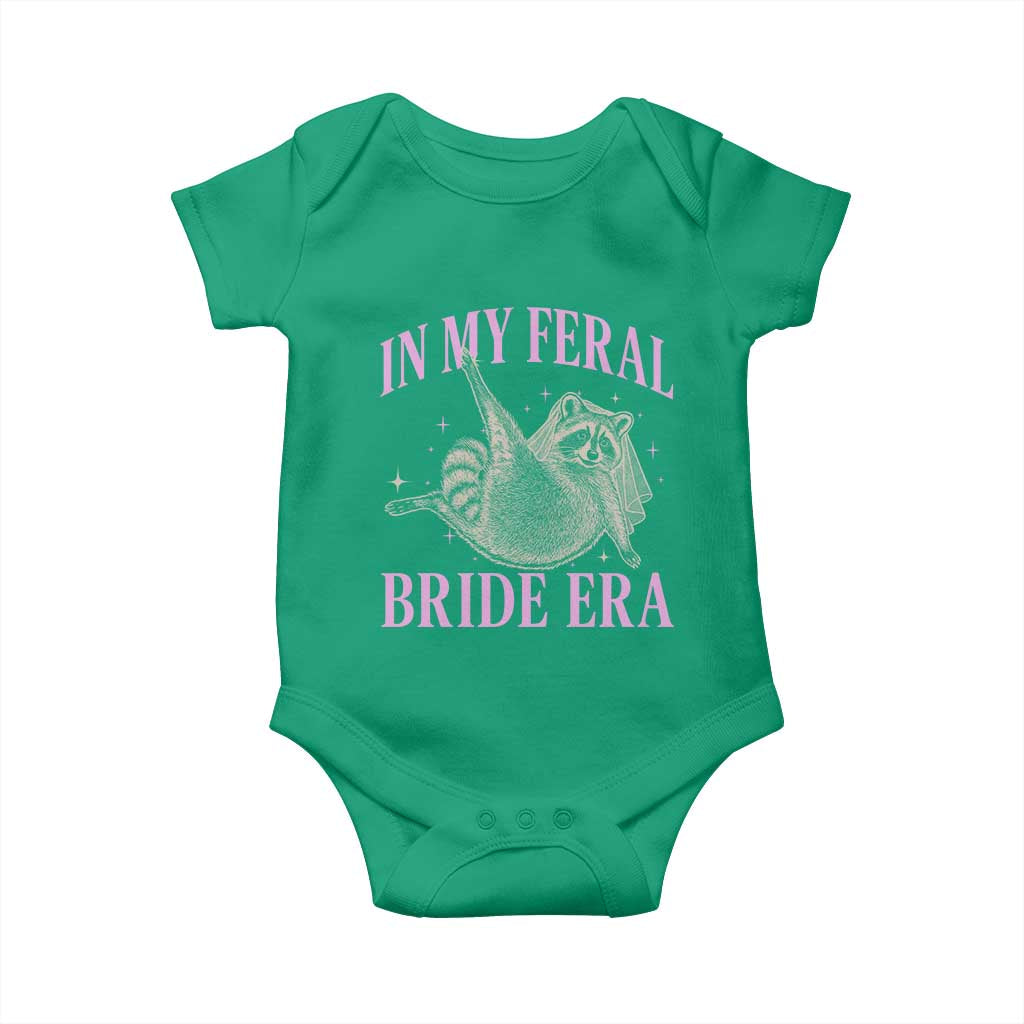 In My Feral Bride Era Baby Onesie Funny Raccoon - Wonder Print Shop