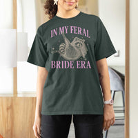 In My Feral Bride Era T Shirt For Women Funny Raccoon - Wonder Print Shop
