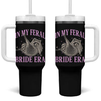 In My Feral Bride Era Tumbler With Handle Funny Raccoon - Wonder Print Shop