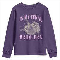 In My Feral Bride Era Youth Sweatshirt Funny Raccoon - Wonder Print Shop