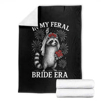 In My Feral Bride Era Throw Blanket Funny Raccoon Lovers - Wonder Print Shop