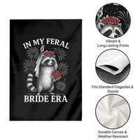 In My Feral Bride Era Garden Flag Funny Raccoon Lovers - Wonder Print Shop